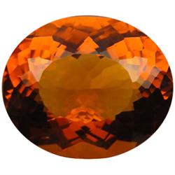 43.72ct AAA Madeira Brazil Citrine Oval Dazzling  (GEM-23342)