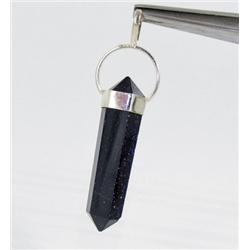 25ct Blue Goldstone Pendant Super Sparkler With Sterling (JEW-1724)