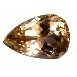 34.5ct Flawless Deep Patroke Yellow Kunzite Unheated Appraisal Estimate $6900 (GEM-18764)