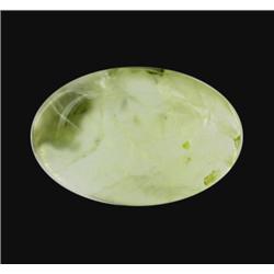 12.2ct Fine Prehnite Gem Oval Cabochon Cut (GEM-20694)