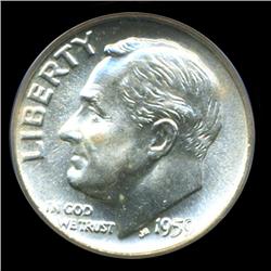 1959 Roosevelt Dime Graded PCGS MS66 FB (COI-6393)