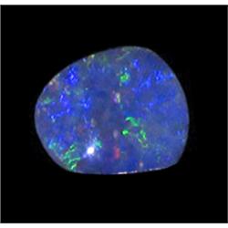 1.7ct Australian Black Opal Doublet Full Fire (GEM-22384C)