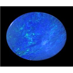 2.22ct Australian Black Opal Doublet Full Fire (GEM-22622C)