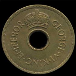 1942S Fiji Penny George V Choice Unc Scarce US Minted (COI-6992)
