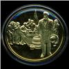 Image 1 : .75oz Franklin Mint PR70 DCAM 24k plated Sterling Silver Round History of the American Presidency R.