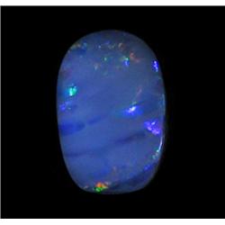 6.16ct Australian Black Opal Doublet Full Fire (GEM-22386A)