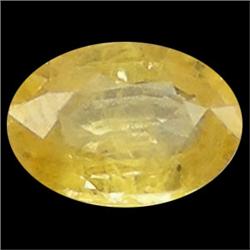 0.95ct Natural Yellow Thailand Sapphire Oval  (GEM-23343)