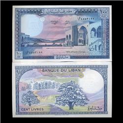 1988 Lebanon 100 Livres Crisp Unc (CUR-05634)