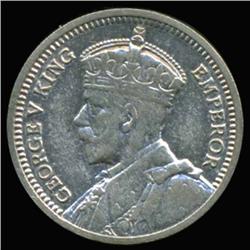 1936 New Zealand Silver Three Pence High Grade AU+ (COI-6799)