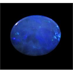 2.25ct Australian Black Opal Doublet Full Fire (GEM-22620D)