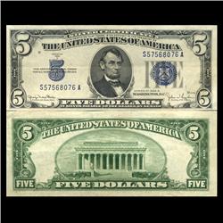1934D $5 Silver Certificate Hi Grade AU (CUR-06045)