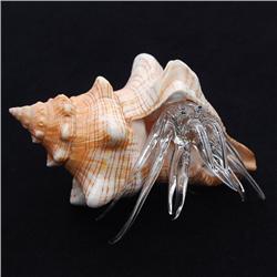 Hand Formed Glass Hermit Crab   (DEC-264)