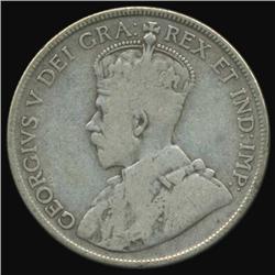 1929 Canada Half Dollar Better Grade (COI-7103)