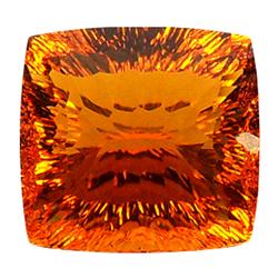 55.60ct Citrine Orange Red Cushion Cut  (GEM-23197)
