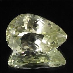 29.16ct Natural Lemon Green Kunzite Appraised $6k (GEM-17889)