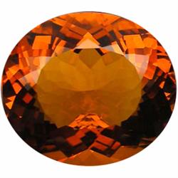 32.96ct AAA Madeira Brazil Citrine Oval   (GEM-23745)
