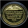 Image 2 : .75oz Franklin Mint PR70 DCAM 24k plated Sterling Silver Round History of the American Presidency Ha
