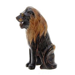 Water Buffalo Horn Scrimshaw Lion RARE (CLB-460)