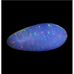 2.88ct Australian Black Opal Doublet Full Fire (GEM-22590B)