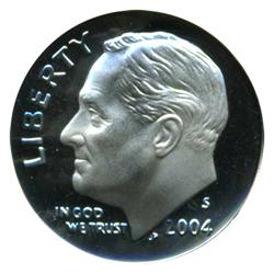 2004S Roosevelt Dime Graded PCGS PR69 DCAM (COI-4560)