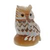 Image 1 : White Water Buffalo Horn Scrimshaw Owl RARE  (CLB-477)