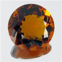 31.39ct Orange Round Cut Citrine Appraised $5k (GEM-13964)
