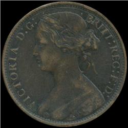 1870 Britain Victoria Penny High Grade (COI-7048)