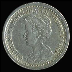 1918 Netherlands Silver 10c Hi Grade (COI-6677)