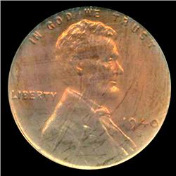 1940S Lincoln Cent Coin GEM Graded MS68 RED (COI-4155)