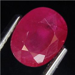 2.4ct Natural Burma Cherry Red Ruby Appraised $6k (GEM-17688)