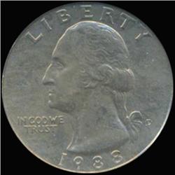 1988D Washington 25c Quarter Coin Graded GEM (COI-6899)