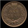 Image 2 : 1879 Indian Cent Coin Super GEM MS65+ Red  (COI-1654)