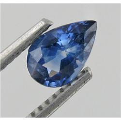 0.90ct Natural Green Blue Sapphire Pear Facet Africa  (GEM-19273)