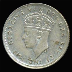 1945 Canada Newfoundland 5c Silver Hi Grade RARE (COI-6756)