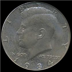 1984 Kennedy Half 50c Coin Graded GEM (COI-6917)