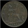 Image 2 : 1895 Britain Victoria Farthing High Grade RARE DATE (COI-7059)