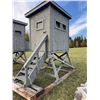 Image 1 : Insulated Elevated Wooden Hunting Blind on Skids
