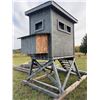 Image 4 : Insulated Elevated Wooden Hunting Blind on Skids