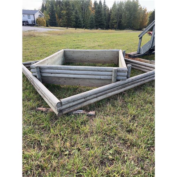 Solid One-Piece Wooden Planter Box