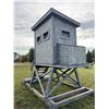 Image 2 : Elevated Wooden Hunting Blind on skids