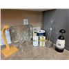 Image 1 : Barware and Kitchen Countertop Items