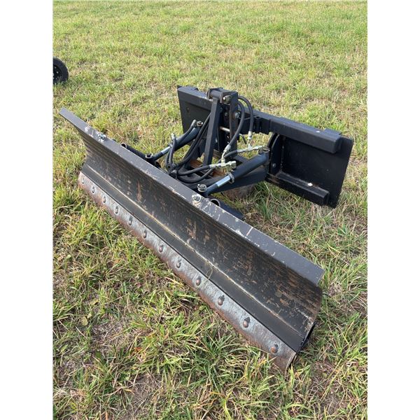 Skid Steer Hydraulic Angle Snow Plow 6 ft Blade