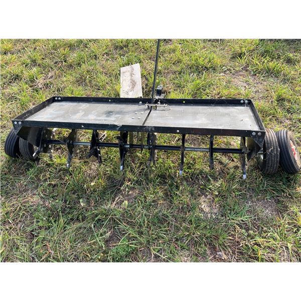 Tow-Behind Lawn Aerator with Spiked Discs