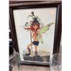 Image 3 : Framed Fairy Art, Glass Dispenser, 3 Glasses