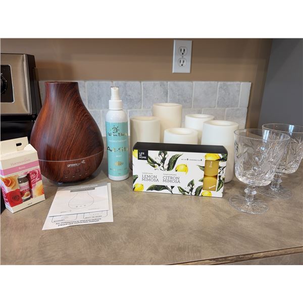 Home Fragrance and Crystal Glassware Set