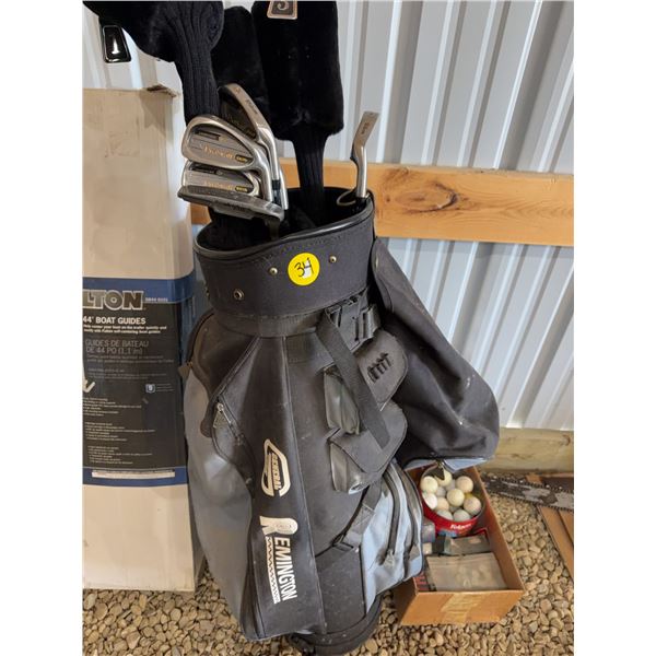 Wilson ProStaff Golf Club Set with Bag Cart Balls