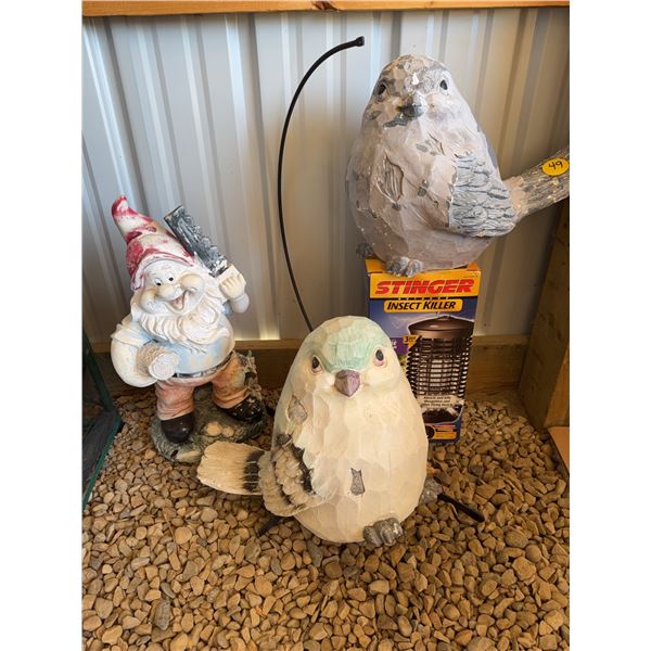 Stinger Insect Killer and Garden Figurines