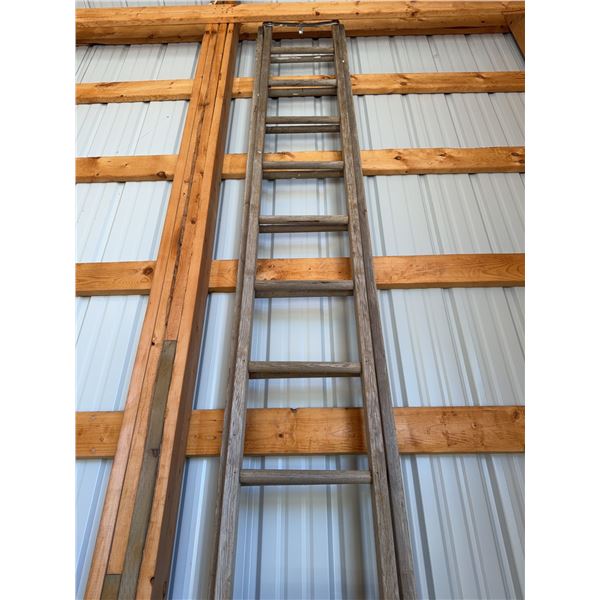 14 Ft Wooden Extension Ladder