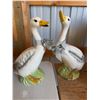 Image 1 : 16" Ceramic Duck Figurines With Bows