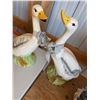 Image 2 : 16" Ceramic Duck Figurines With Bows